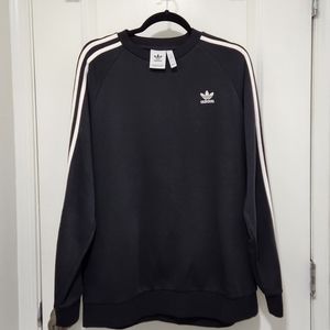 Adidas Originals Three Stripe Crew Neck Sweatshirt